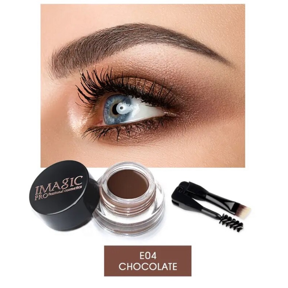 Eyebrow liner matte jar brown ebony chocolate auburn natural look - Picture 14 of 16